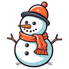 Snowman vector illustration
