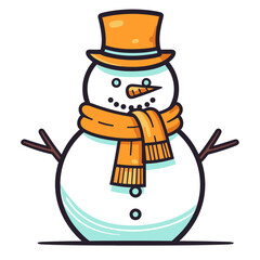 Snowman vector illustration