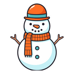 Snowman vector illustration