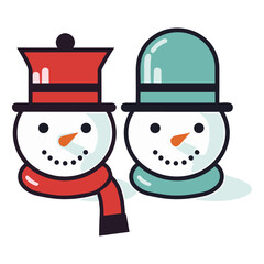 Snowman vector illustration