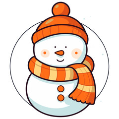 Snowman vector illustration