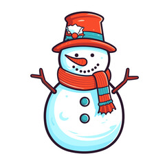 Snowman vector illustration