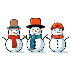 Snowman vector illustration