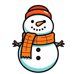 Snowman vector illustration