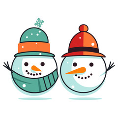 Snowman vector illustration