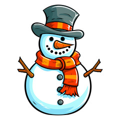 Snowman vector illustration