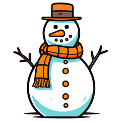 Snowman vector illustration