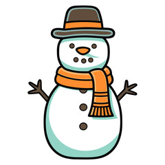 Snowman vector illustration