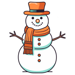 Snowman vector illustration