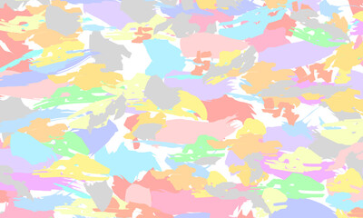 Fototapeta na wymiar Watercolor background with pastel colors. Abstract, full of soft colors such as blue, yellow, pink, gray, and purple. Vector illustration