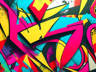 graffiti wall abstract background Generative AI