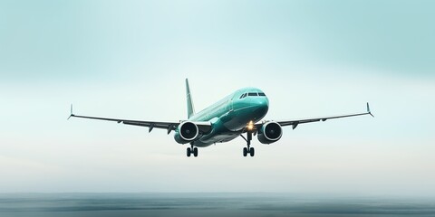 Fototapeta premium An airplane flying against the sky