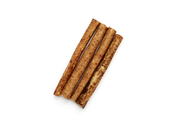 Burdock Root (Gobo) on white background.
