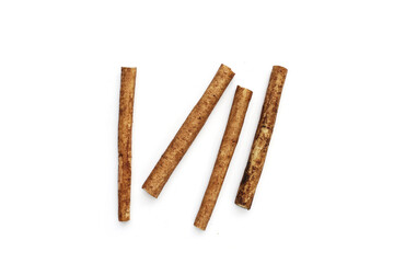 Burdock Root (Gobo) on white background.