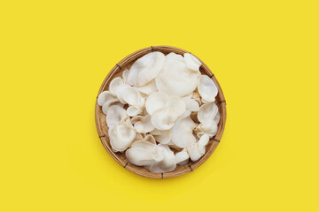 White jelly mushroom or white ear mushroom
