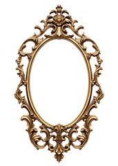 golden antique luxury frame, Vintage golden rectangle frame