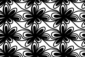 Handdrawn doodle abstract seamless pattern background