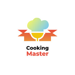 Cooking Master - Represents a cooking logo template with a vector icon illustration design, portraying a food chef logo.