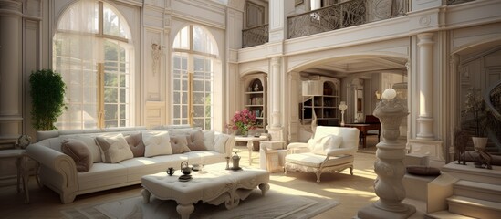 Obraz na płótnie Canvas Gorgeous living room design pictures.