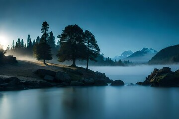 lake in the mountains
