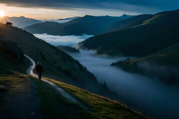 landscape in the morning