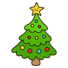christmas tree illustration