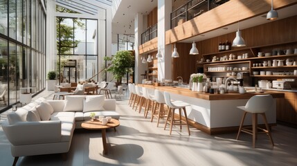 Modern Cafe Interior Design.