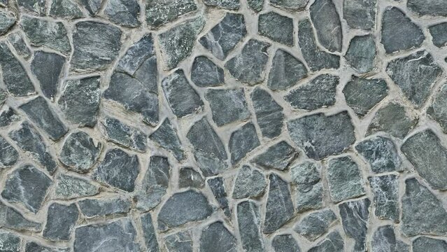 Closeup view of coble stone material. video animation