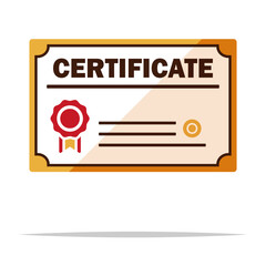 Certificate vector isolated illustration design