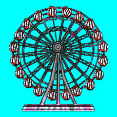 観覧車（Ferris wheel）(ai)