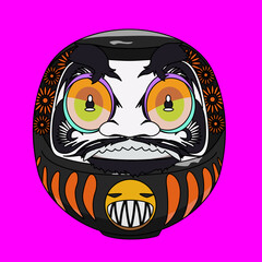 カラフルだるま（colorful Daruma）(ai)