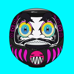 カラフルだるま（colorful Daruma）(ai)