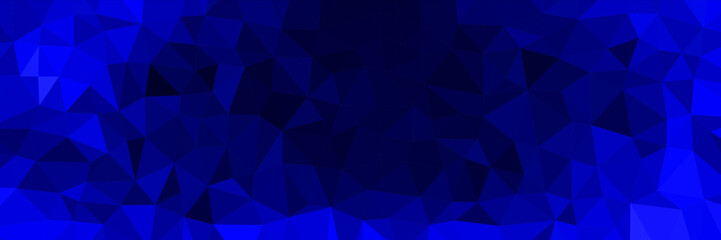 Obraz premium abstract blue geometric background with triangles