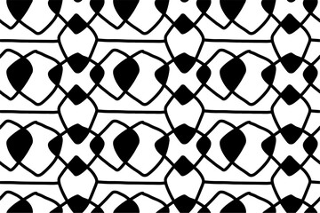Handdrawn doodle abstract seamless pattern background wall	