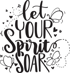 Inspirational and Motivational Lettering Quotes With Butterfly