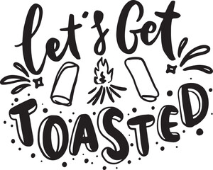 Camping quotes. Summer Lettering text. explore more. Creative vector illustration in black and white colors.