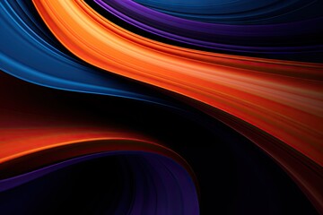 Futuristic neon waves. Abstract dynamic exploration of light and color. Vibrant purple and blue waves in space. Digital elegance. Bright and modern show in shades of pink