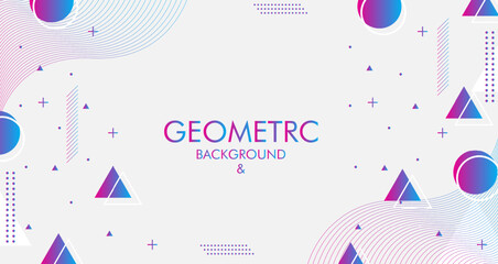 Creative Geometric background Design with graphic elements for presentation background design. Presentation design, with layers of textured transparent material. Trendy abstract design. Creativity  