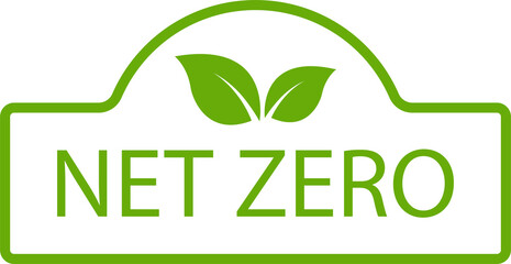 net zero carbon footprint icon emissions free  no atmosphere pollution CO2 neutral stamp for graphic design, logo, website, social media, mobile app, UI