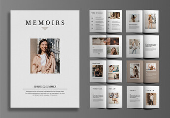 Fashion Look Book Design Template
