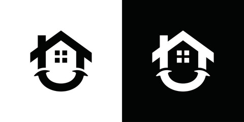 Smile Home Logo Simple, real estate logo design