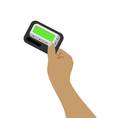 Pager . Retro telecommunication device from 90s.
