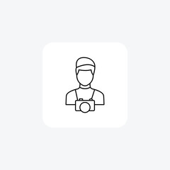 Obraz premium Travel Blogging Line Icon Travel And Tour Icon, Tourism Icon, Exploring World Icons