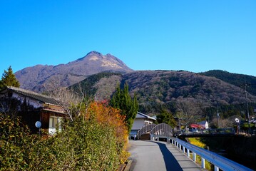 Landscape with Yuhudake, oita, Japan
