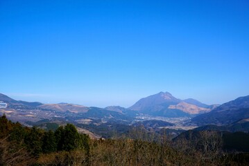 Yuhudake Landscape with Blue Sky, Japan