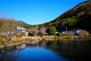 Landscape of Kinrin Lake, Yuhuin, Japan