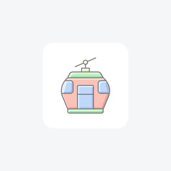 Ropeway   Awesome Outline Icon Travel And Tour Icon, Tourism Icon, Exploring World Icons
