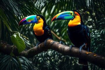 Obraz premium toucan on a branch