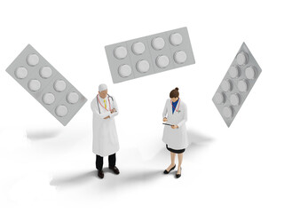 医療スタッフと薬