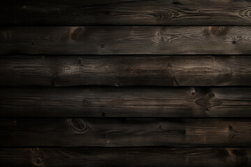 Black antique oak wood texture, wall material